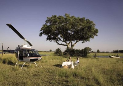 Safari helikopterem w Delcie Okawango 