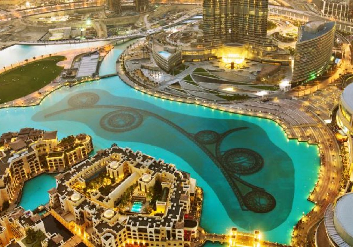 Armani Hotel Dubai - widok na The Dubai Fountain