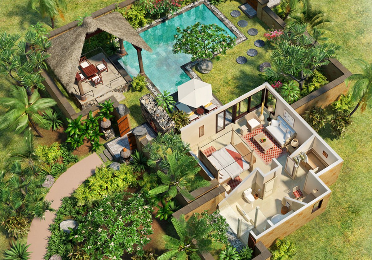 Luxury Villa With Private Pool - plan villi