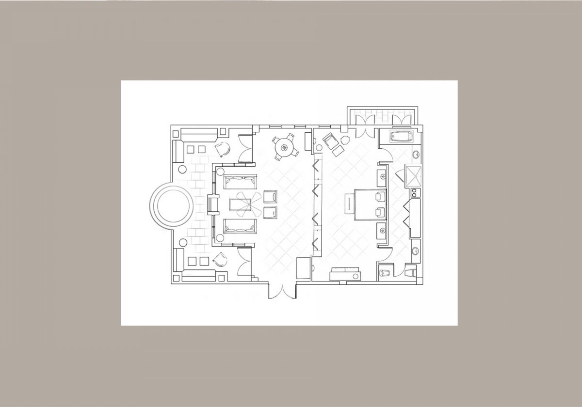Adonis & Aphrodite Suites - plan apartamentu