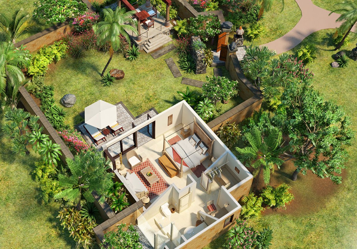 Luxury Villa with Garden - plan willi