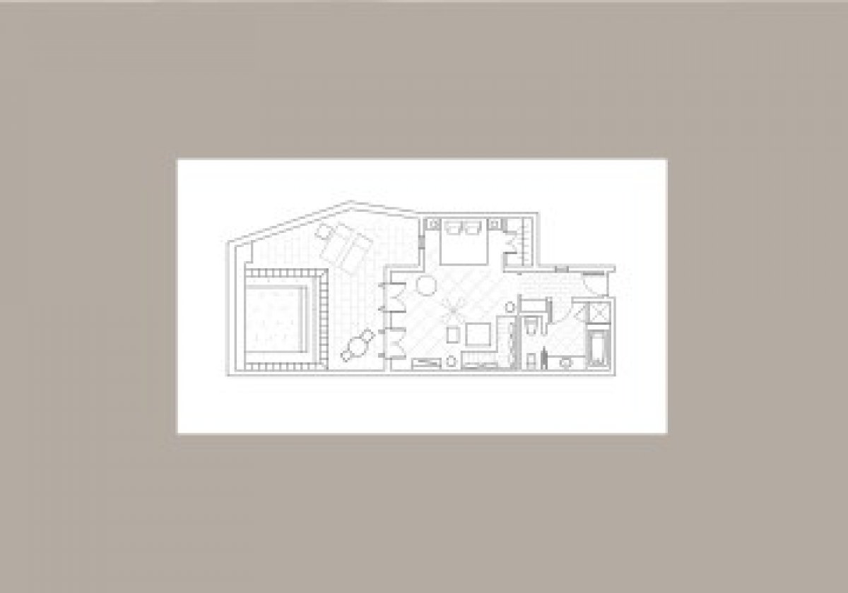 Junior Suite with Pool - plan pokoju