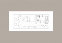 Garden Studio Suite with Sea View - plan pokoju