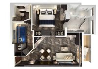Norwegian Bliss - The Haven 2-Bedroom Family Villa with Balcony - plan